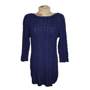Fenn Wright Manson Sweater Dress Long sleeve Navy Size XL NWT